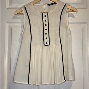 Zara white tank top